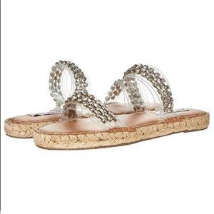 Steve Madden Vanyal Rhinestone Embellished Espadrille Sandals